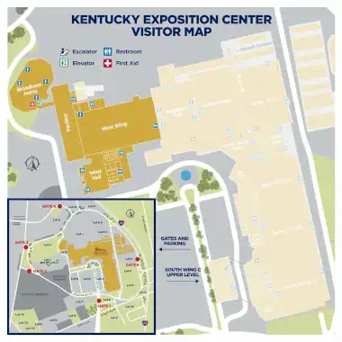Kentucky Exposition Center Visitor Map