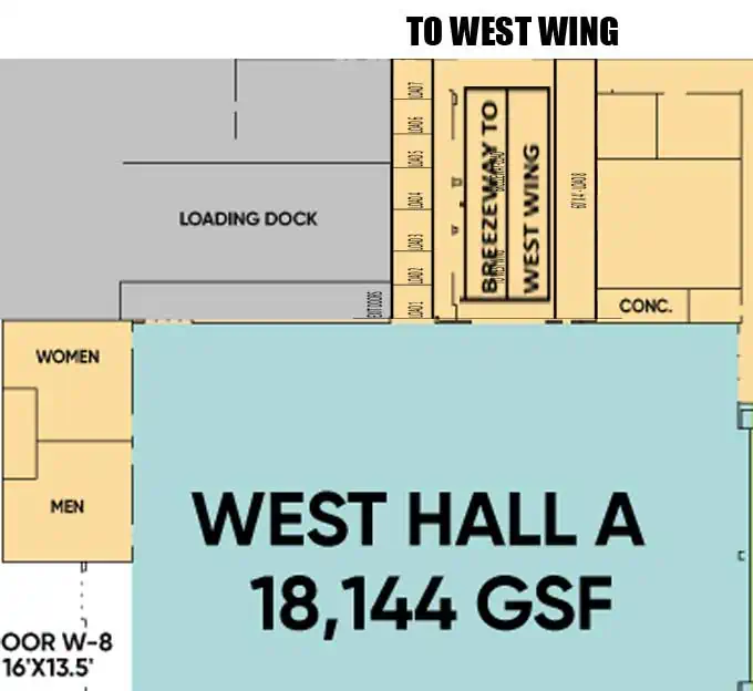 Kentucky Expo Center Breezeway Map