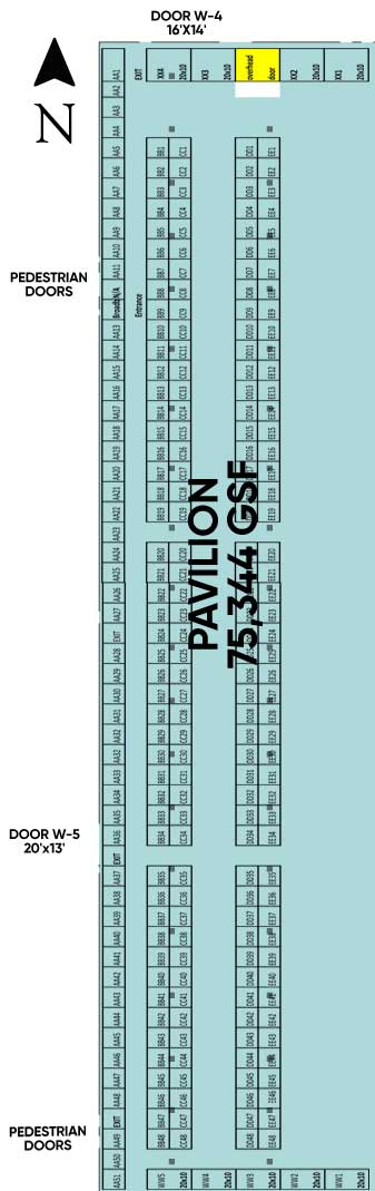 Map of Kentucky Expo Center Pavilion